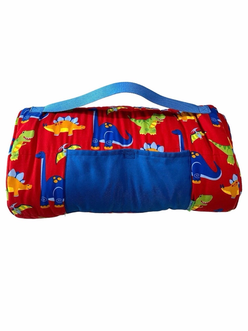 Stephen Joseph Red Dinosaurs Nap Mat All Over Print Sleeping Bag Dinos Pre-K VGC